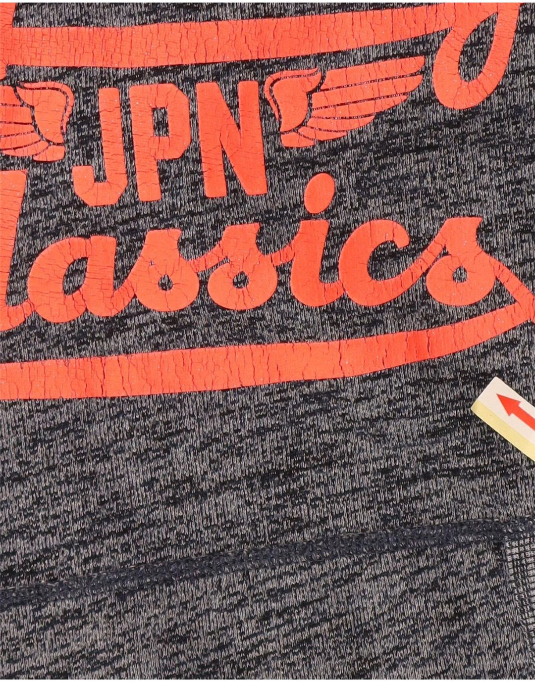 Superdry grafisk hættetrøje til kvinder UK 12 Mellem marineblå flækket bomuld