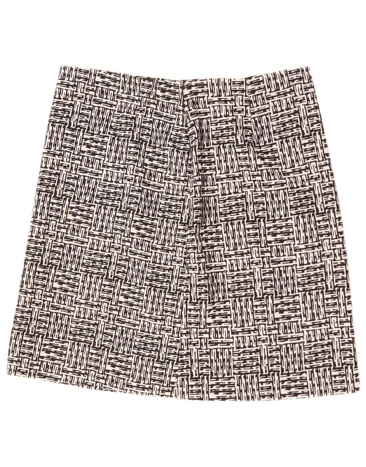 Marks & Spencer A-line nederdel til kvinder UK 16 Large W34 Black Geometric