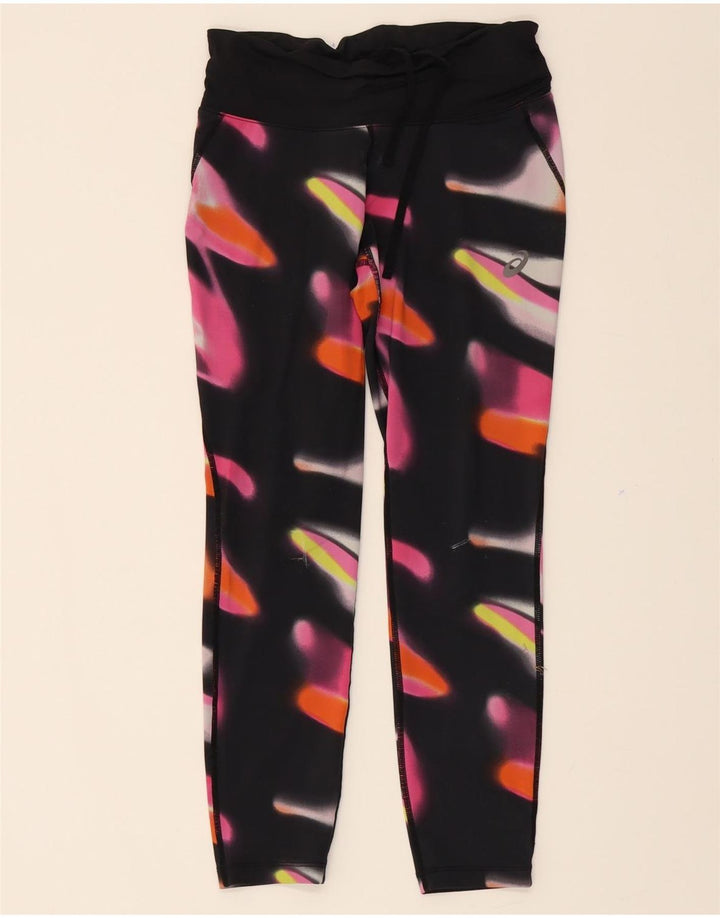 ASICS Womens Leggings UK 8 Small  Multicoloured Tie Dye Polyamide Vintage Asics and Second-Hand Asics from Messina Hembry 