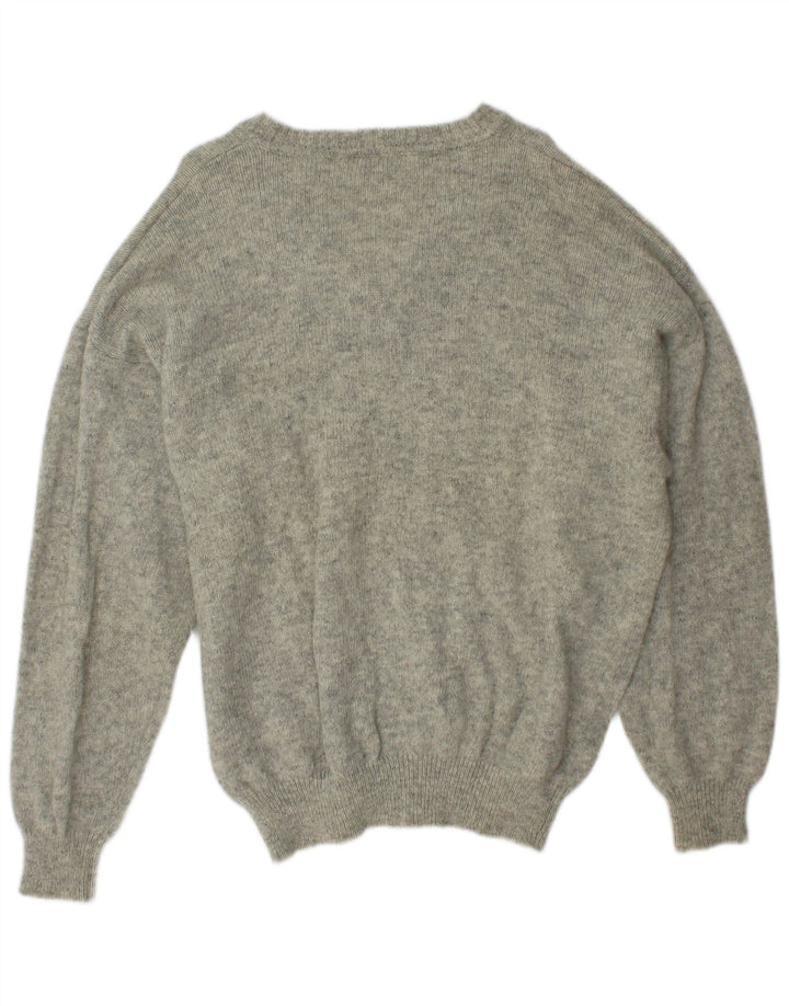 Sergio Tacchini Herre V-hals sweater 2XL Grå Flecked Wool