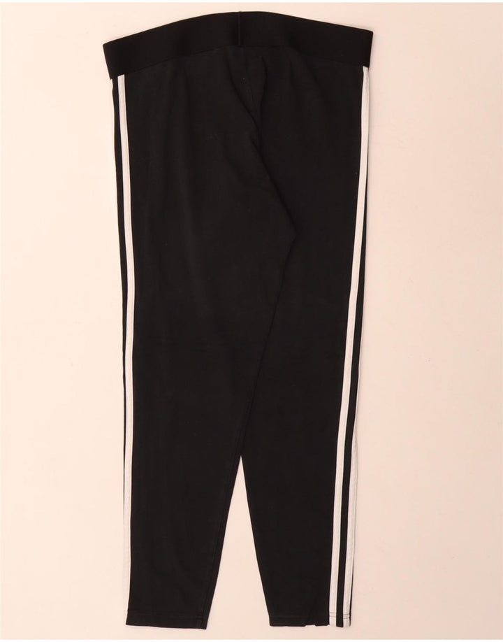 Adidas Dame Leggings UK 16/18 Large Black Bomuld