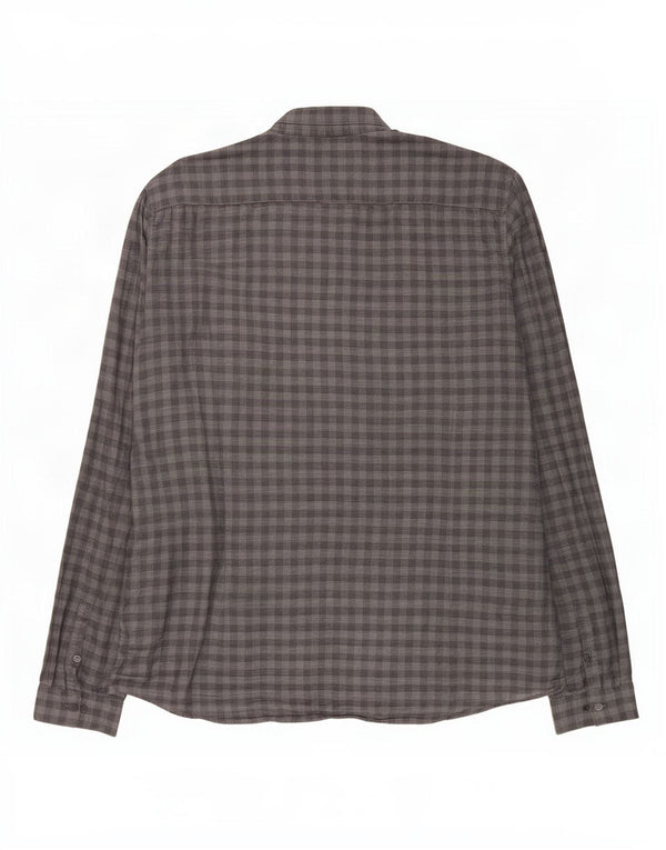 Calvin Klein Herre Slim Fit skjorte 2XL Grå Gingham Bomuld