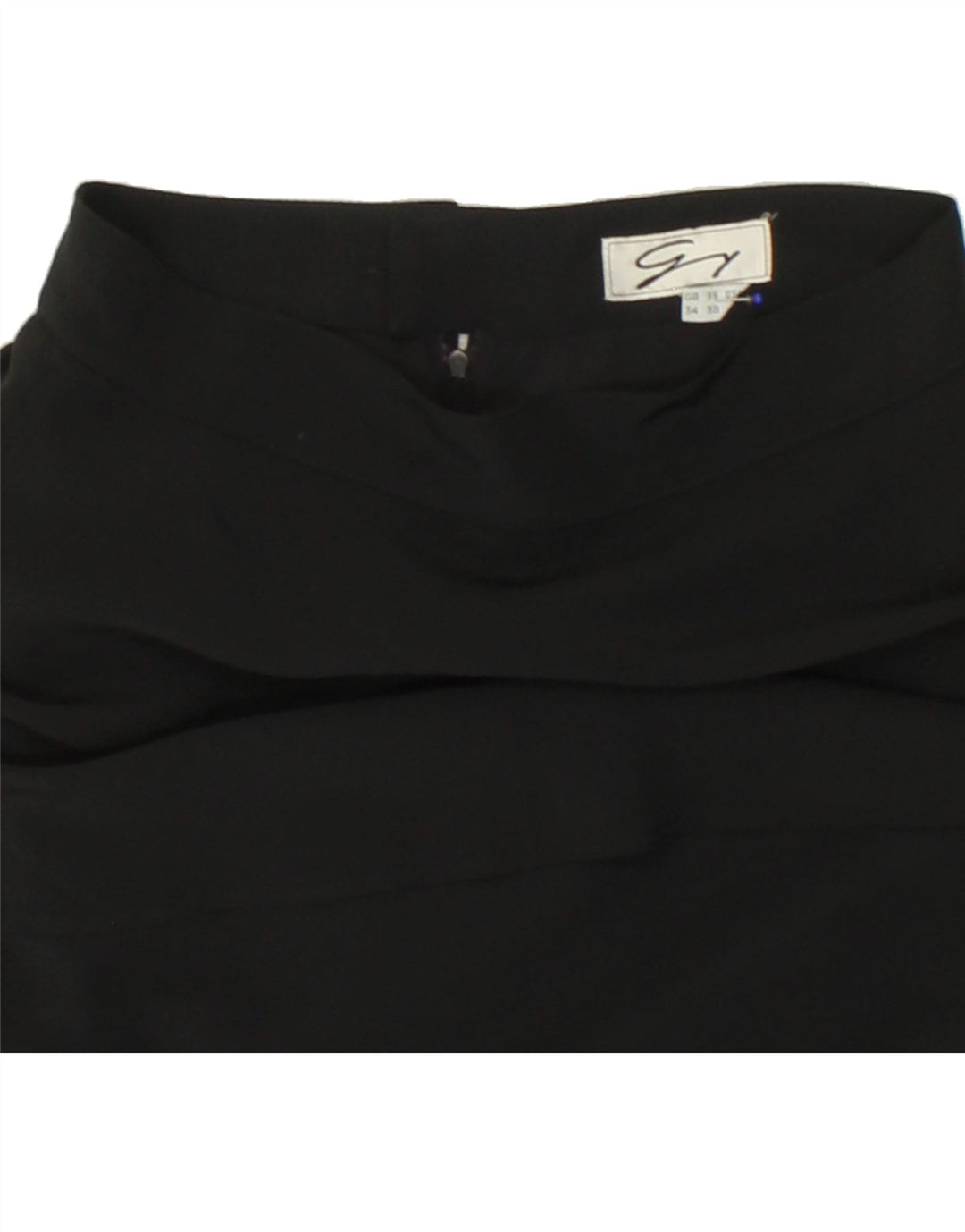 GENNY Womens Tiered Skirt W28 Medium Black Vintage Genny and Second-Hand Genny from Messina Hembry 