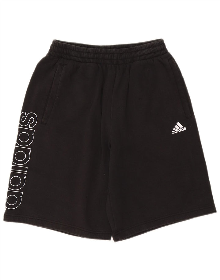 Adidas Herre grafiske sportsshorts Små sorte bomuld