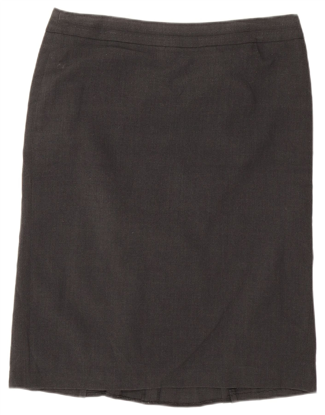 Marks & Spencer lige nederdel til kvinder UK 12 Medium W32 Grå polyester