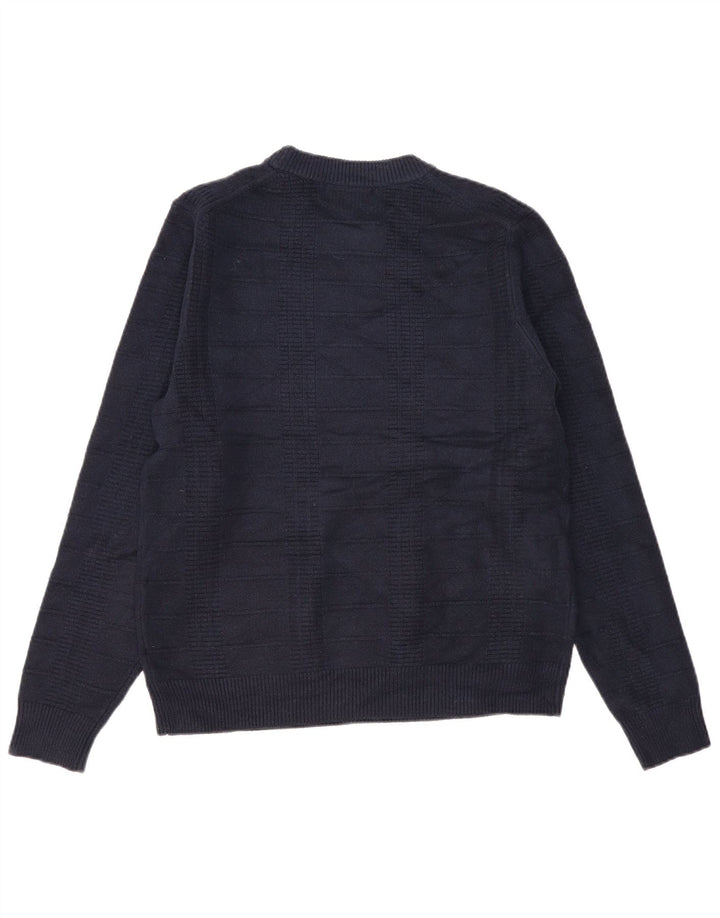 Marks & Spencer Herre sweater med rund hals, medium marineblå polyester