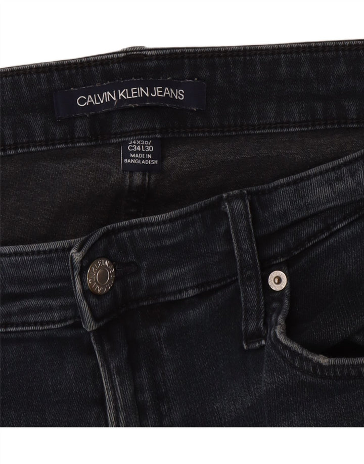 Calvin Klein Herre Slim Jeans W34 L30 Navy Blue