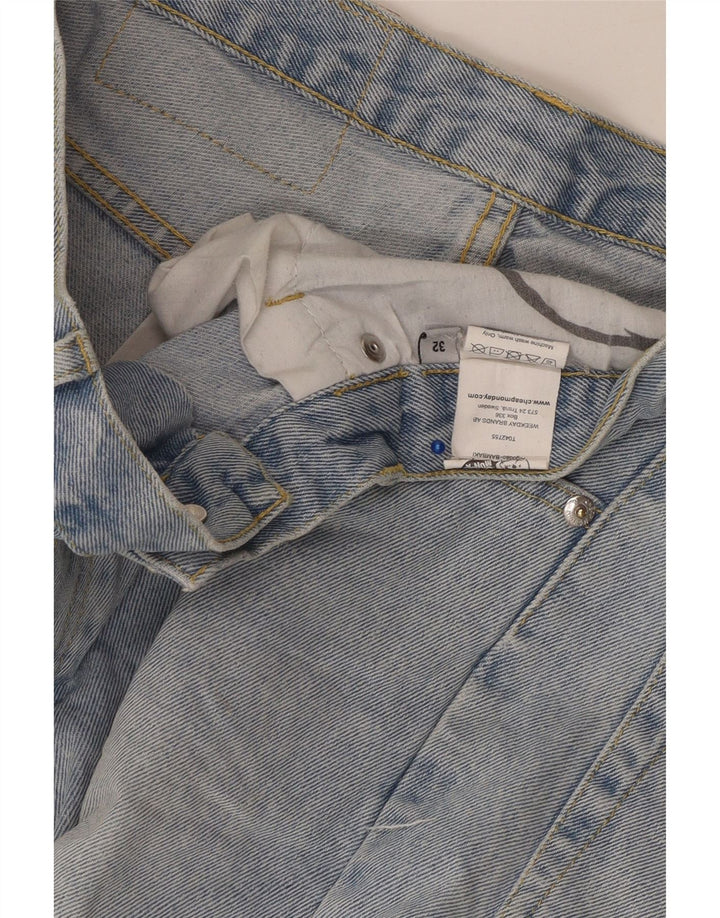 BILLIG MANDAG Herre Denim Shorts W32 Mellemblå Bomuld