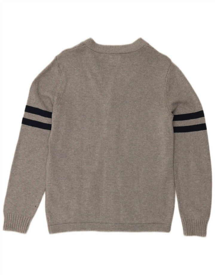 Levi's herre cardigan sweater lille grå stribet bomuld