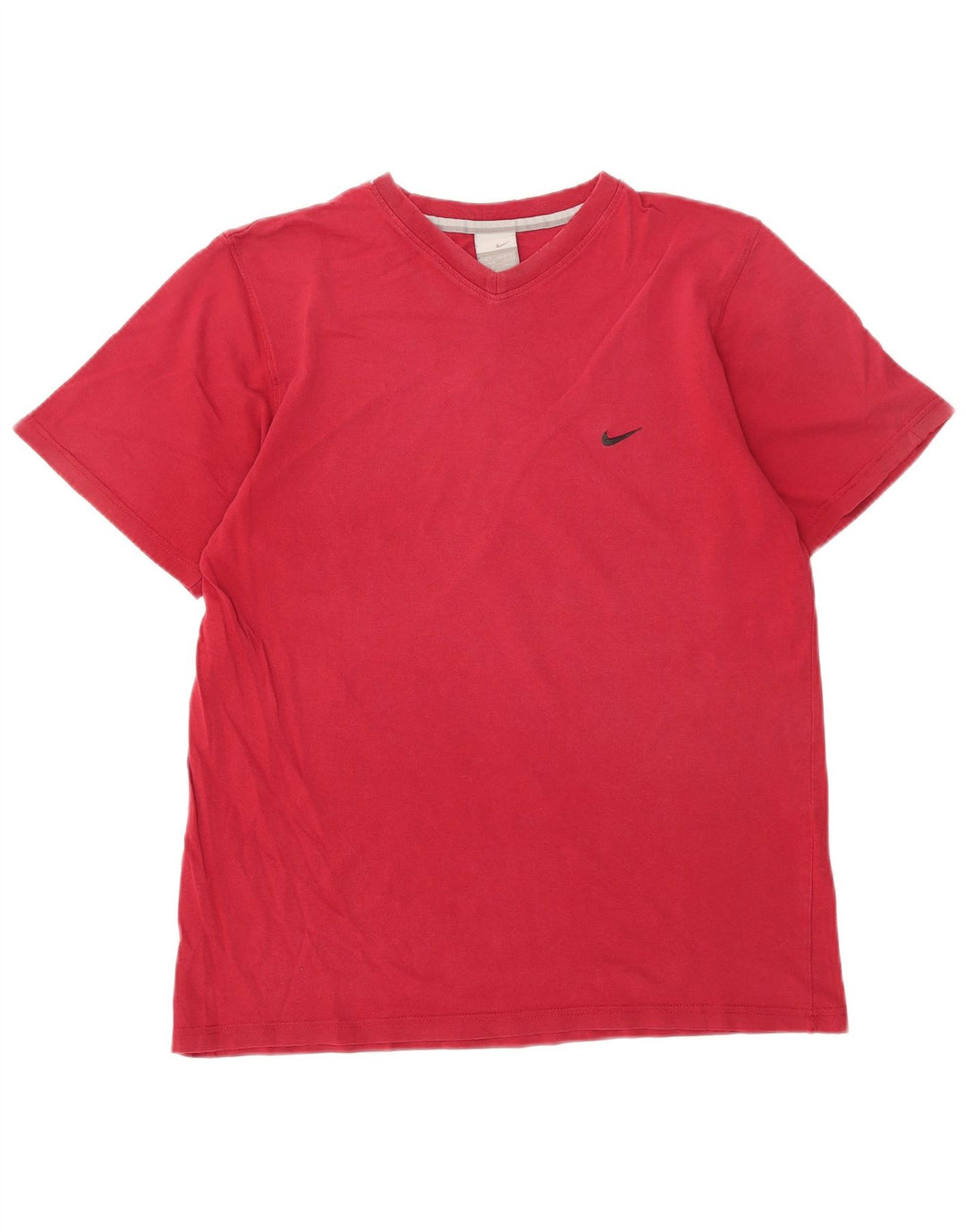NIKE Mens T-Shirt Top UK 39/41 Medium Red