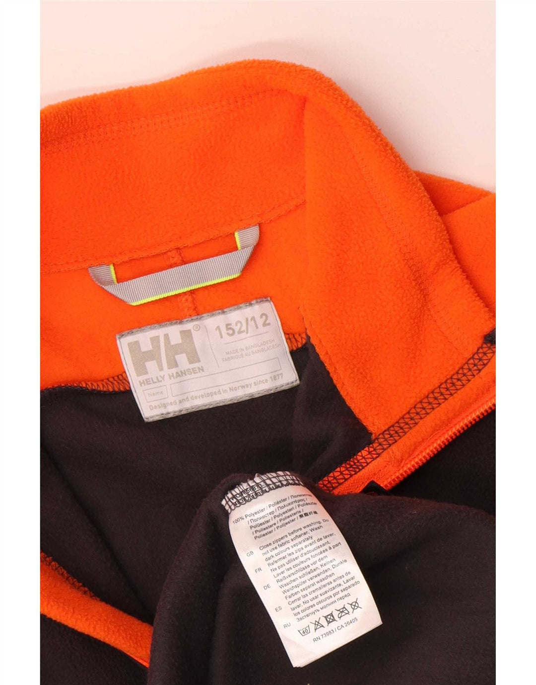 Helly Hansen Boys Fleecejakke 11-12 år Sort Colourblock Polyester
