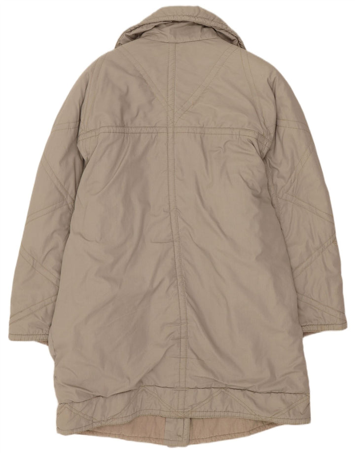 Vintage oversize overfrakke til kvinder EU 40 Medium Beige Polyester