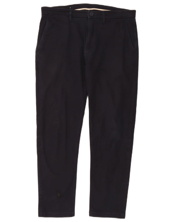 Zara Herre Slim Chino Bukser EU 42 Large W32 L28 Marineblå