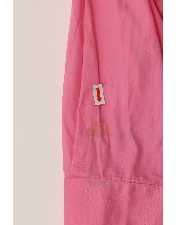 Wrangler høj skjorte til mænd, stor pink bomuld