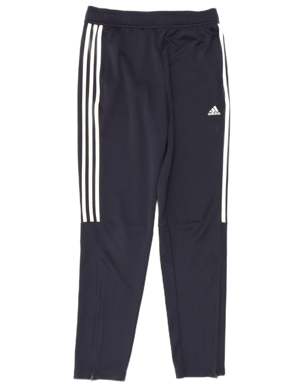 Adidas drenge Aeroready træningsdragt bukser 13-14 år marineblå polyester