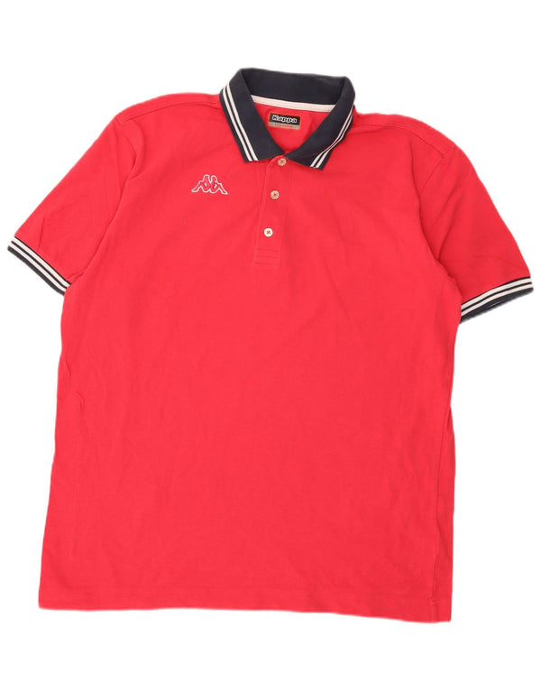 Kappa Polo Shirt til mænd 2XL Pink Bomuld
