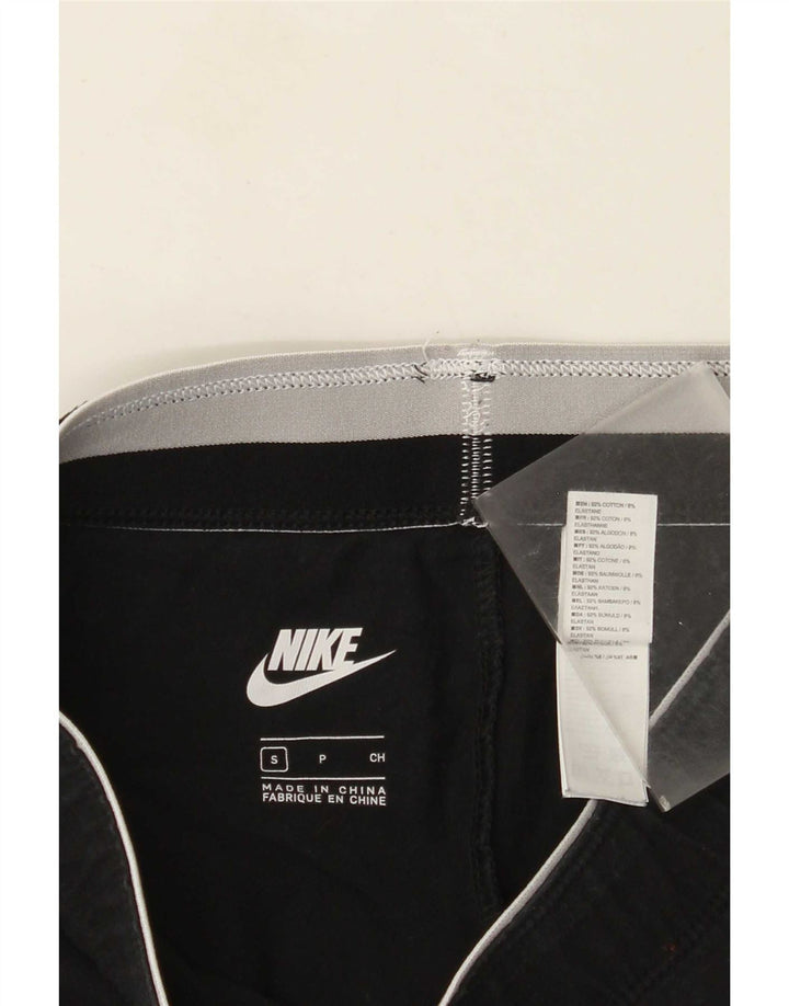 Nike Dame Grafiske Leggings UK 8 Small Black Bomuld