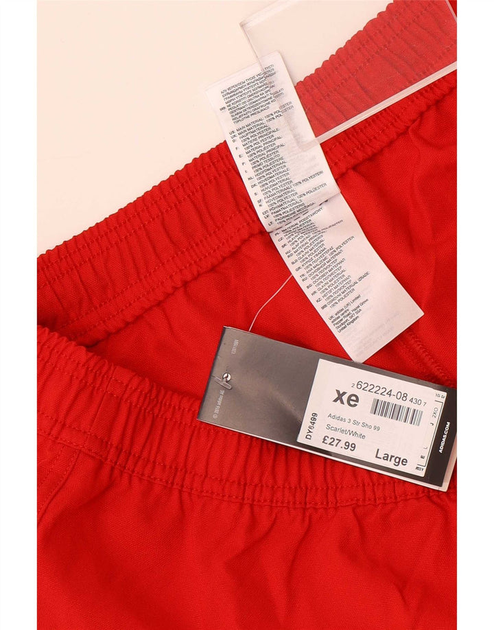 Adidas Sportshorts til mænd, store røde polyester