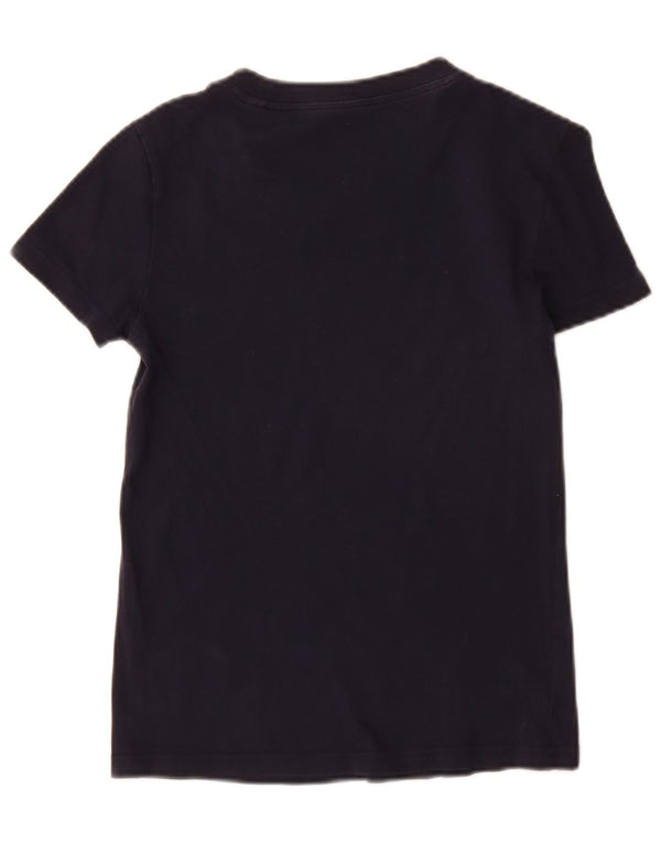 Adidas grafisk T-shirt top til kvinder UK 6 XS marineblå