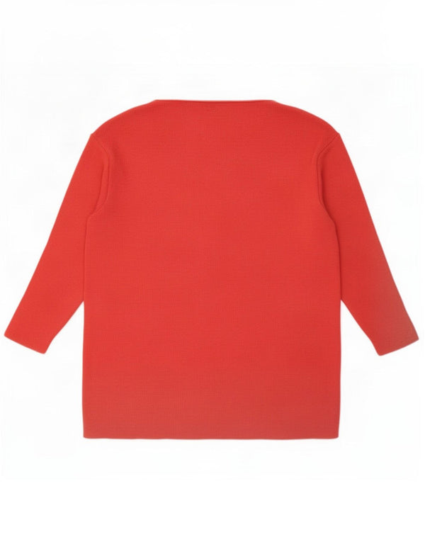 Marks & Spencer Dame St. Michael Cardigan Sweater UK 14 Large Red