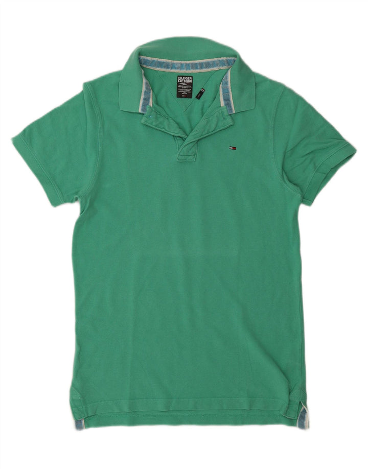 Tommy Hilfiger Polo Shirt til mænd Stor grøn bomuld