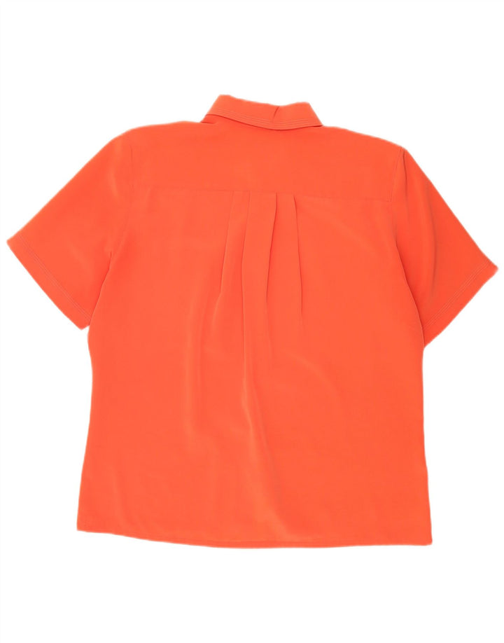Linea Donna Dame Kortærmet Oversized Skjorte Bluse IT 44 Medium Orange