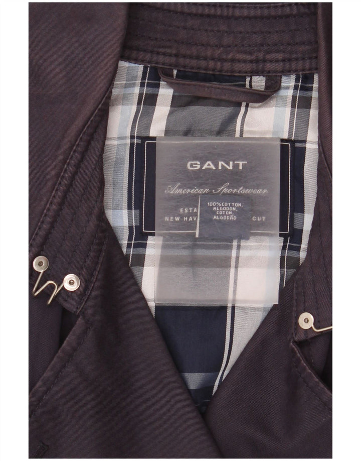 Gant Trench Coat til kvinder UK 14 Mellem marineblå bomuld