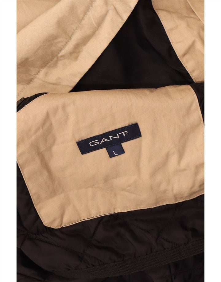 Gant Herre Overfrakke UK 40 Large Beige Colourblock