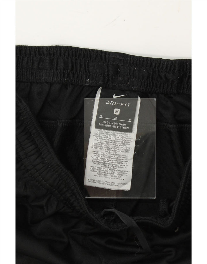NIKE Womens Dri Fit Tracksuit Trousers UK 12 Medium Black Polyester Vintage Nike and Second-Hand Nike from Messina Hembry 