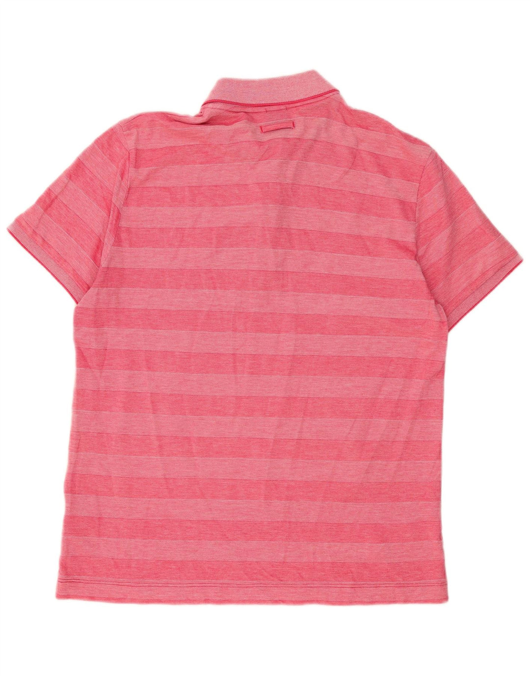 Hugo Boss Herre Regular Fit Polo Shirt Medium Pink Stribet Bomuld