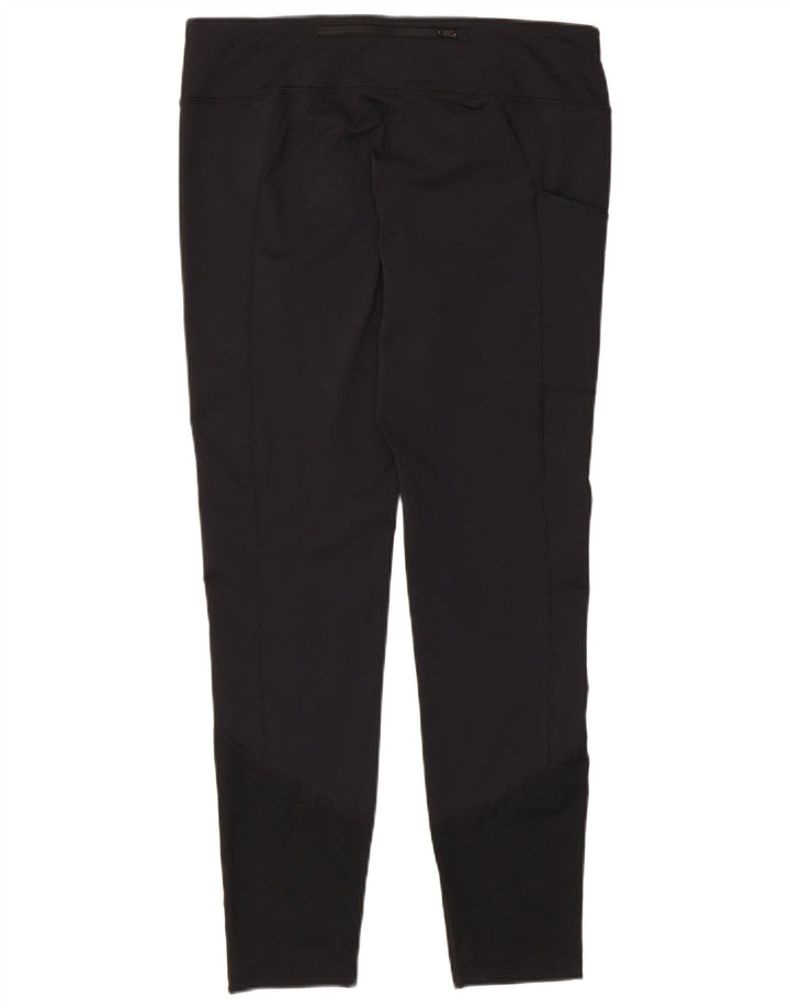 NIKE Dame Dri Fit Leggings UK 16 Large Black Polyester