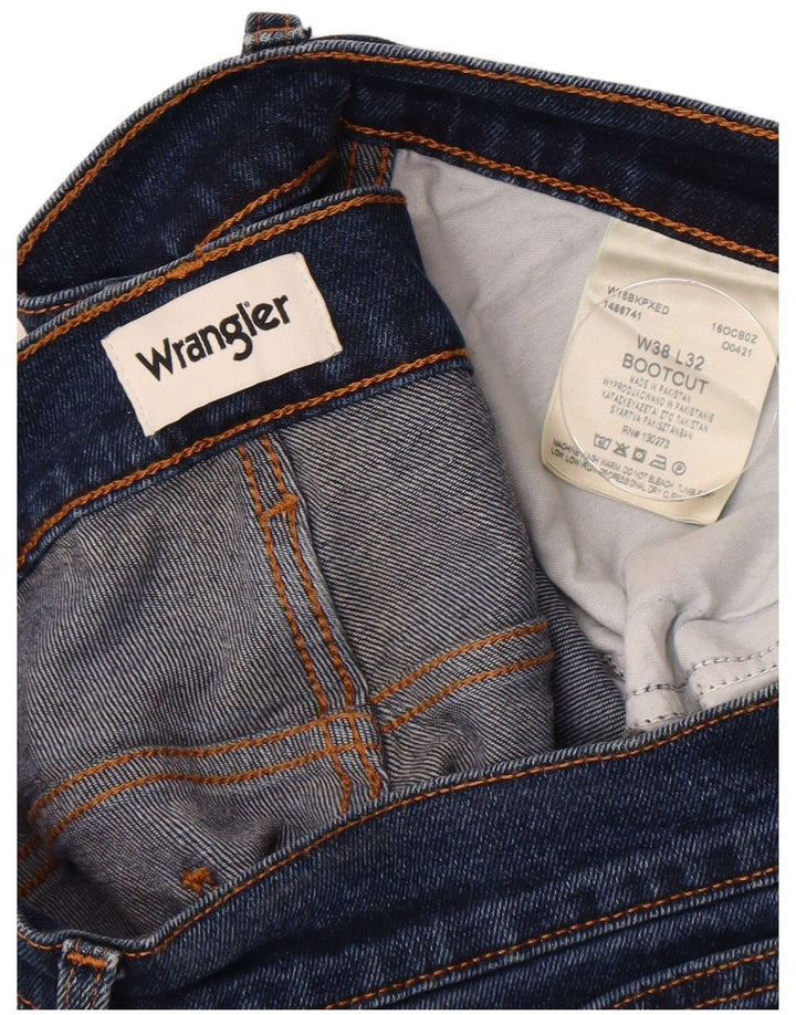 Wrangler Herre Bootcut Jeans W38 L32 Blå Bomuld
