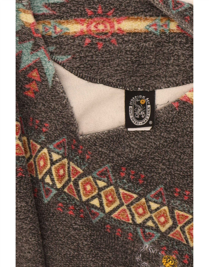 Scorpion Bay Herre Sweatshirt Jumper Stor Grå Geometrisk Bomuld