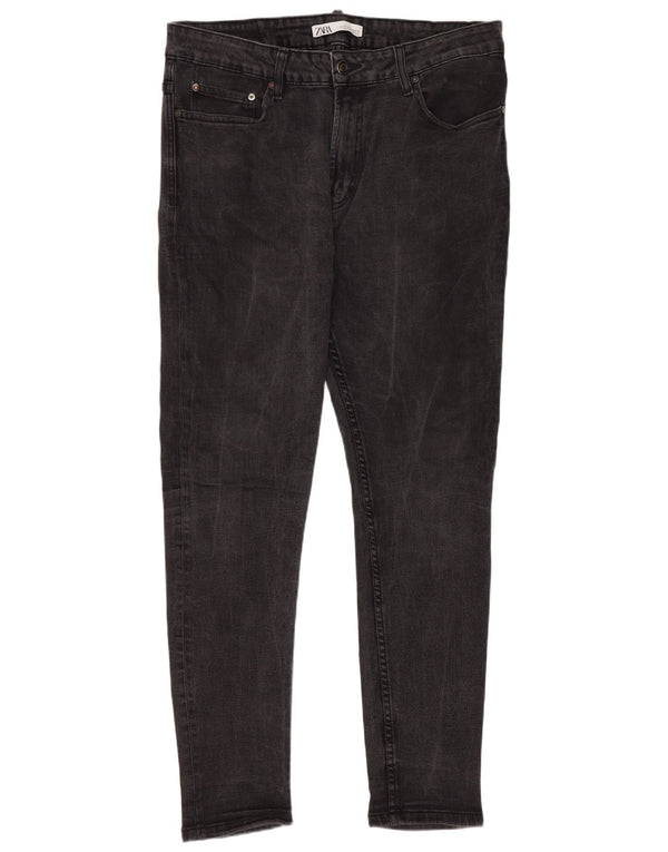 Zara Herre Skinny Jeans WU 46 XL W36 L29 Grå Bomuld