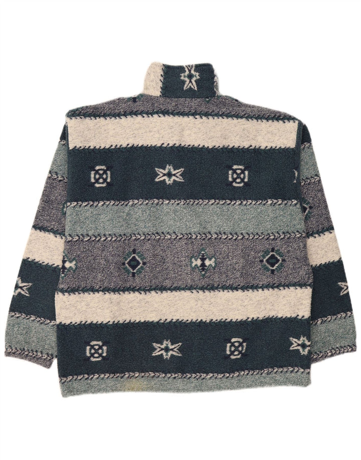 Gigi's Herre Zip Neck Jumper Sweater 2XL Flerfarvet Fair Isle