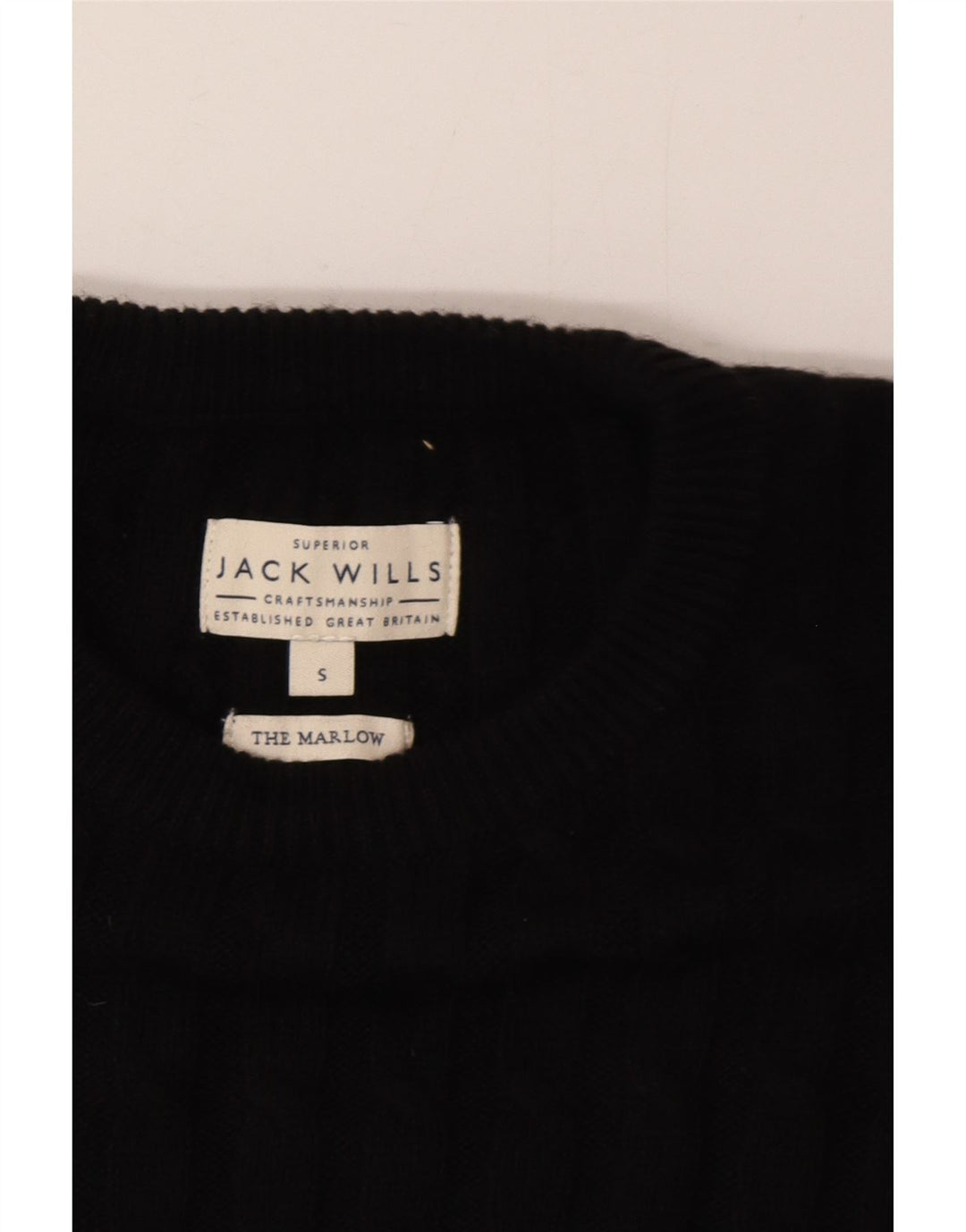 Jack Wills Herre sweater med rund hals, lille sort