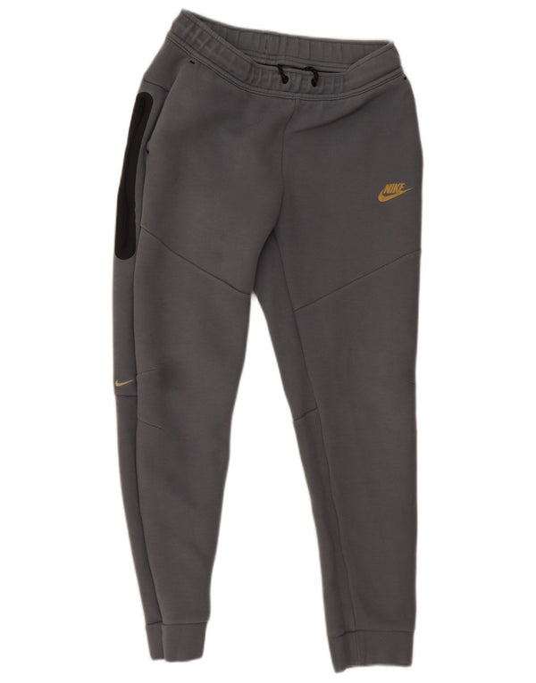 Nike Boys Tracksuit Trousers Joggers 13-14 Years XL Grey Cotton