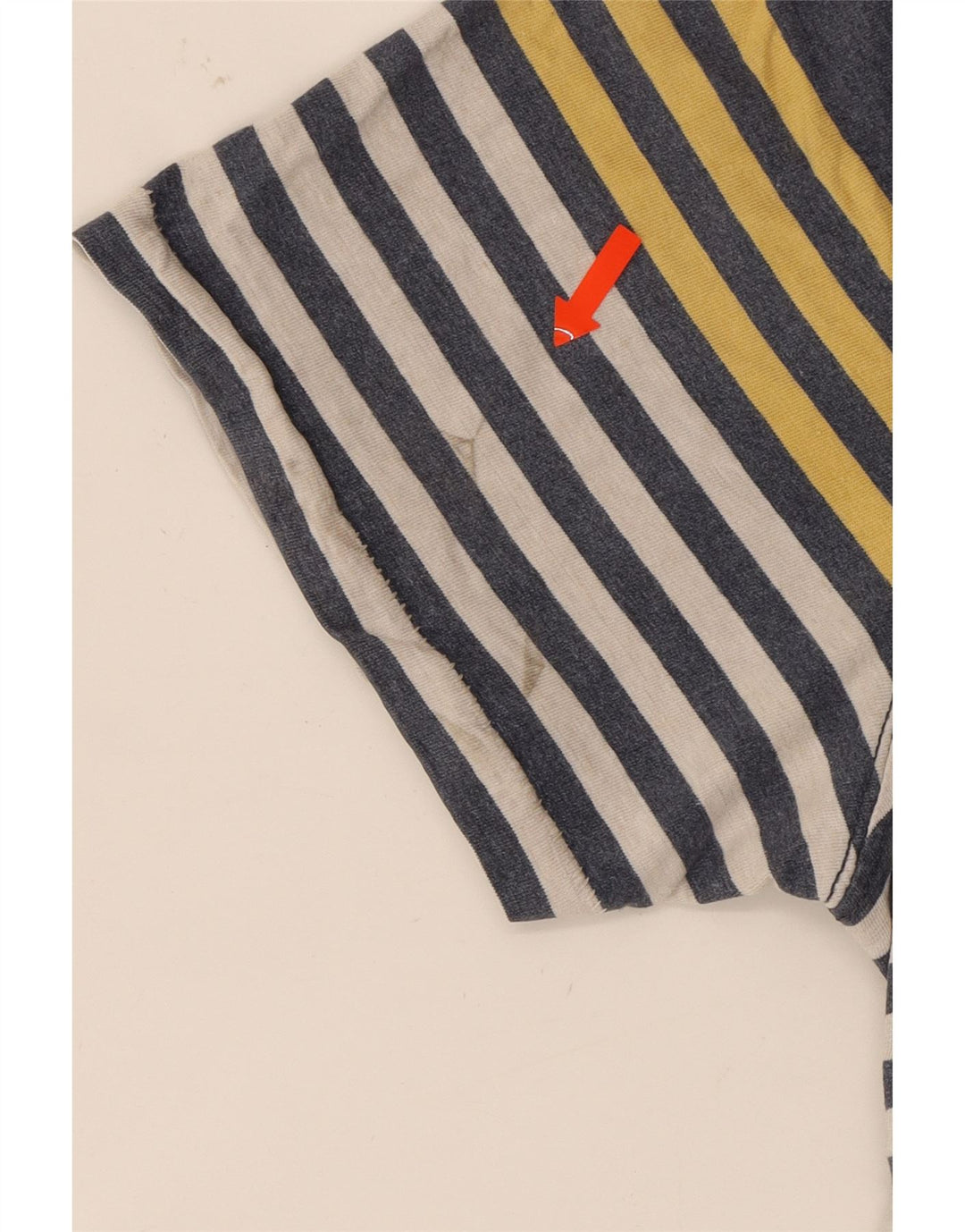 FAT FACE Mens T-Shirt Top Large Navy Blue Striped Cotton Vintage Fat Face and Second-Hand Fat Face from Messina Hembry 