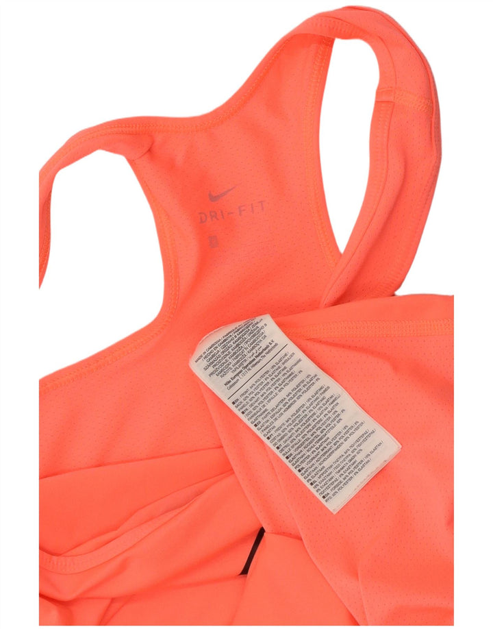 Nike Dame Dri Fit Grafisk Vest Top UK 12 Medium Pink Polyester