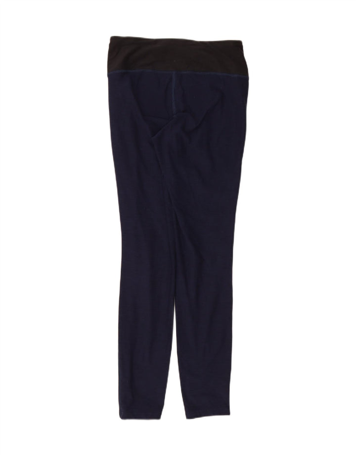 NEW BALANCE Womens Leggings UK 10 Small  Navy Blue Polyester Vintage New Balance and Second-Hand New Balance from Messina Hembry 