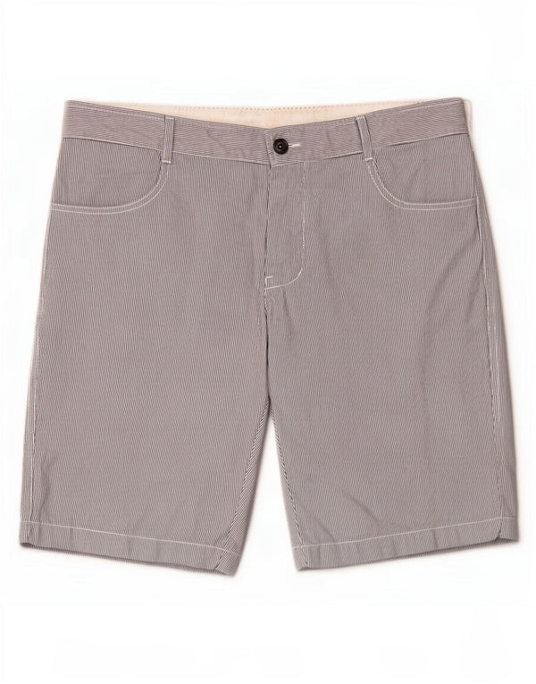 Benetton Herre Casual Shorts IT 48 Medium W38 Blå Stribet