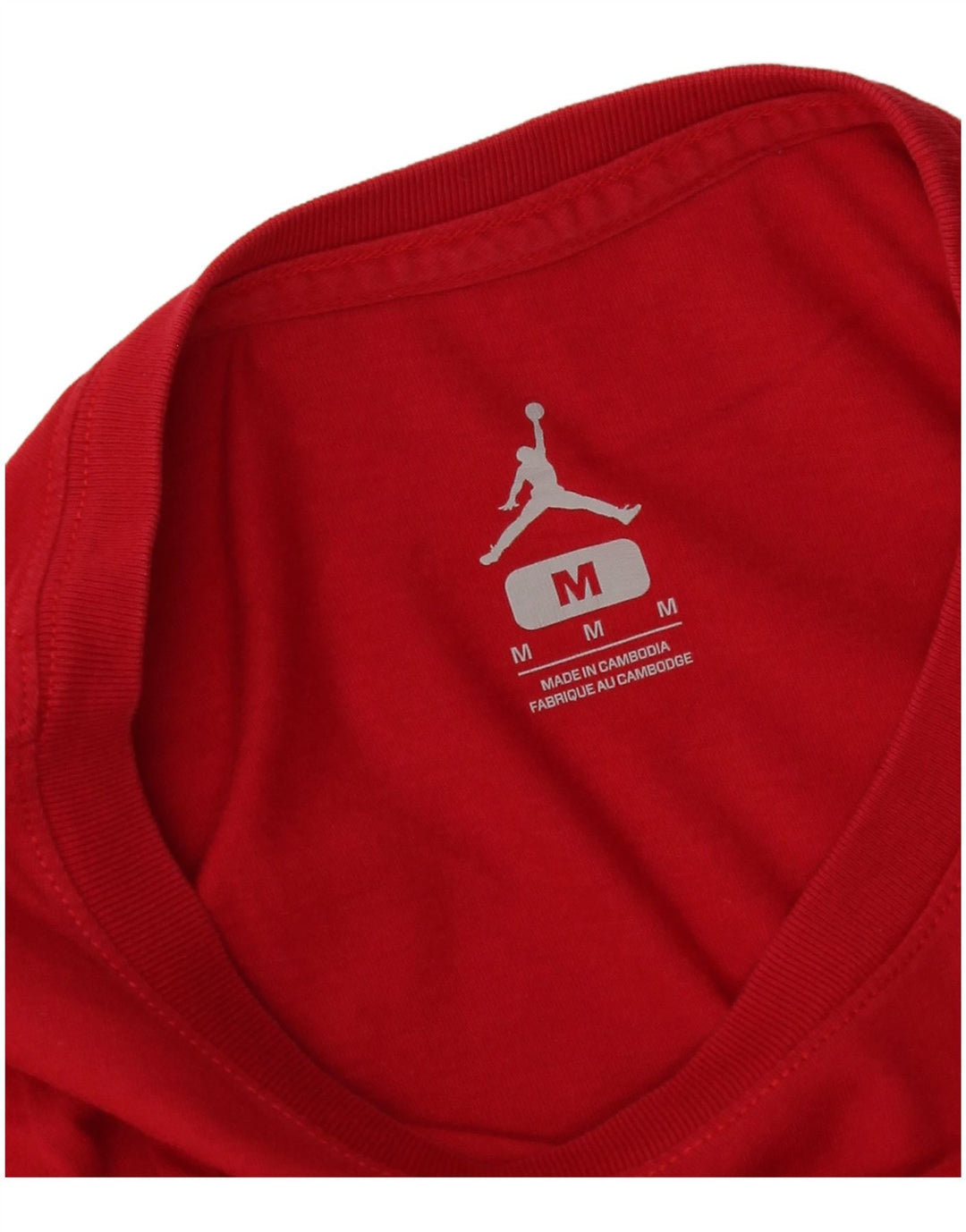 Jordan Herre T-Shirt Top Medium Rød