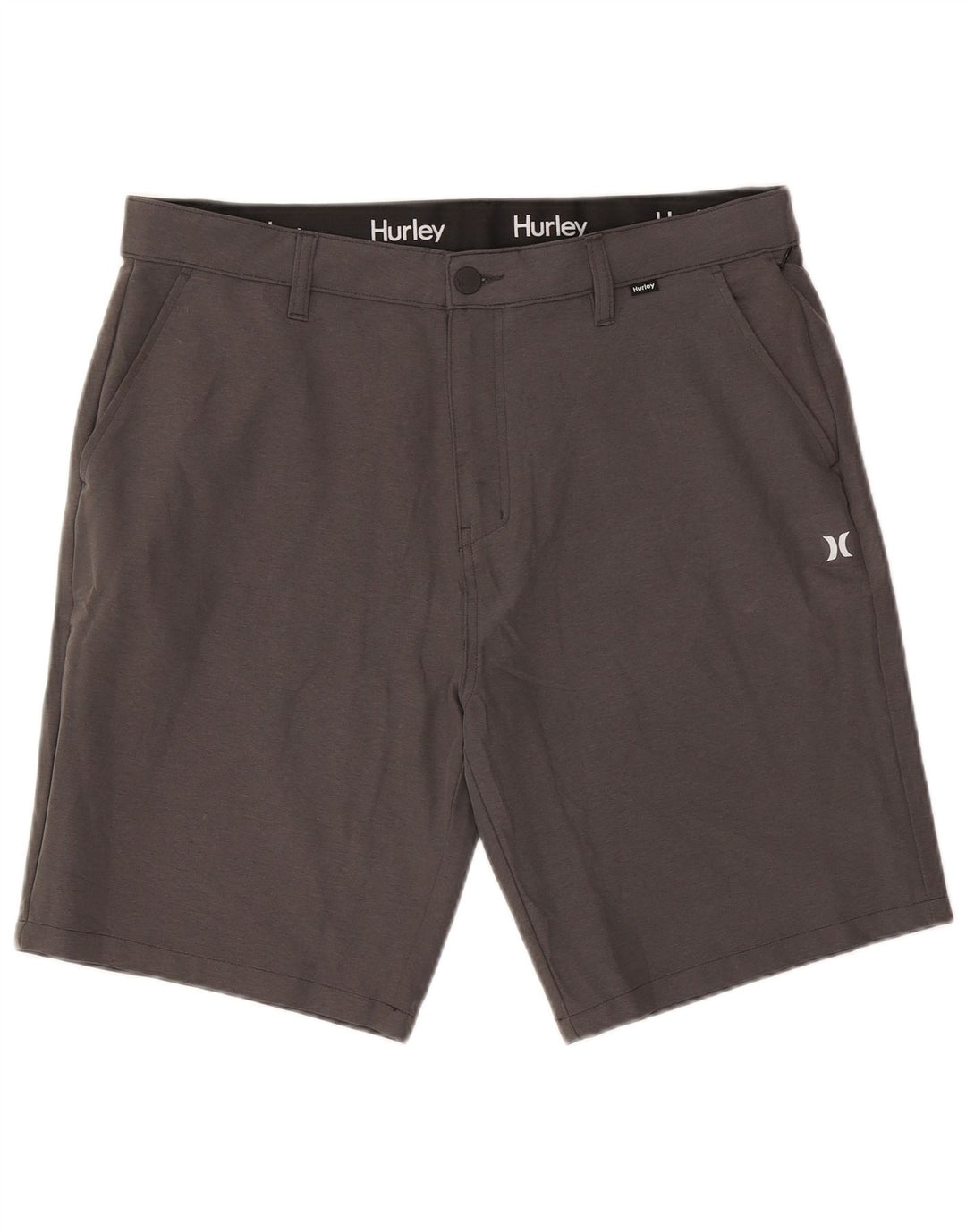 Hurley Herre Chino Shorts W36 Large Grå Polyacryl