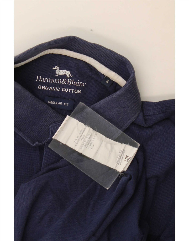 Harmont & Blaine Herre Regular Fit Polo Shirt Lille marineblå bomuld