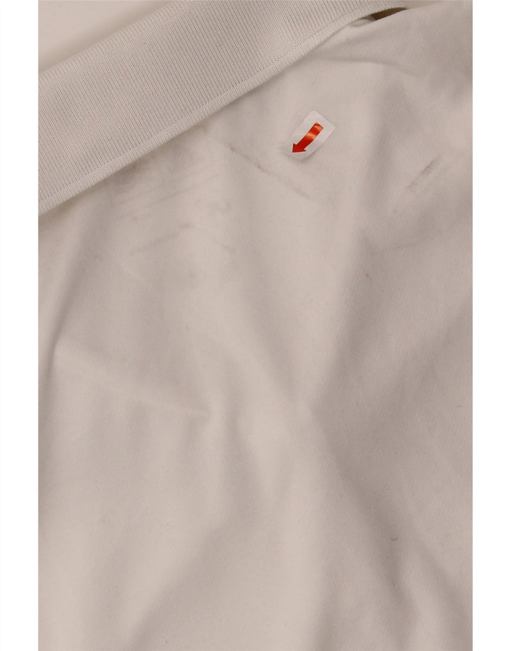 ADIDAS Mens Polo Shirt Large White Polyester