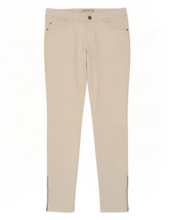 Massimo Dutti Dame Skinny Jeans EU 36 XS W26 L29 Hvid Bomuld
