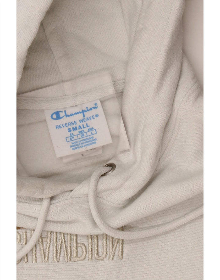 CHAMPION Womens Reverse Weave Oversized hættetrøje Jumper UK 10 Small White