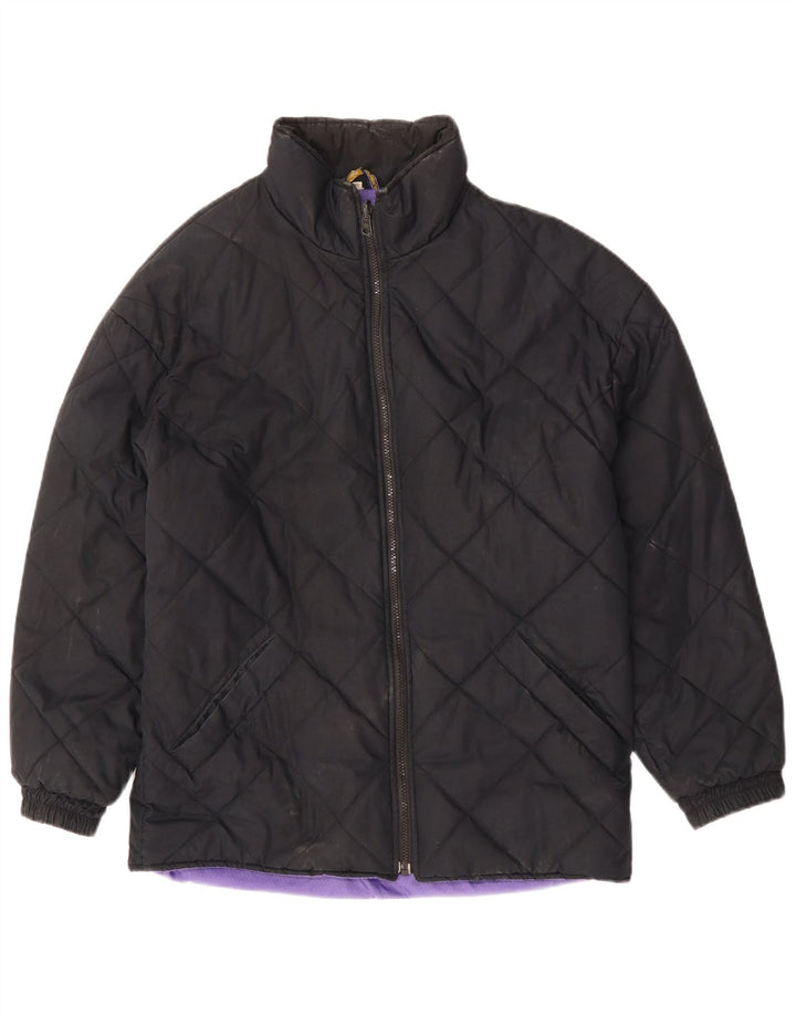 CIESSE PIUMINI Herre quiltet polstret jakke IT 46 Lille sort polyester