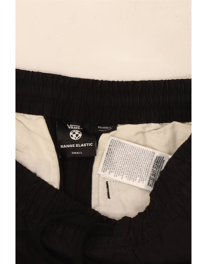 VANS Herre Relaxed Fit Chino Shorts Små W28 Sort Bomuld