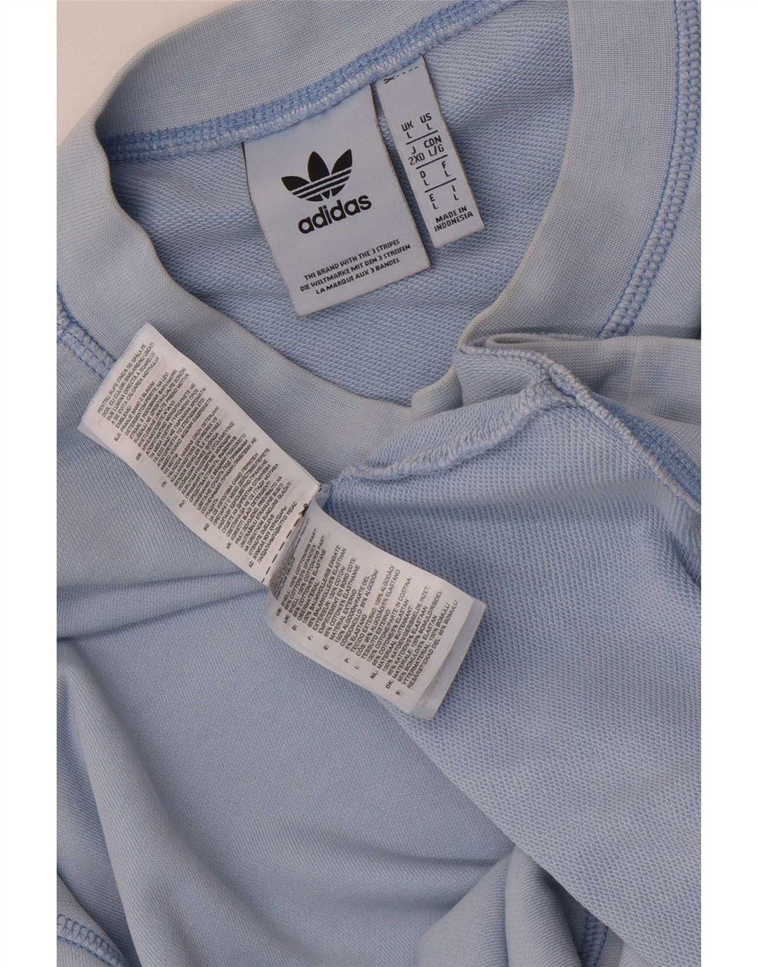 Adidas Sweatshirt til mænd, stor blå bomuld